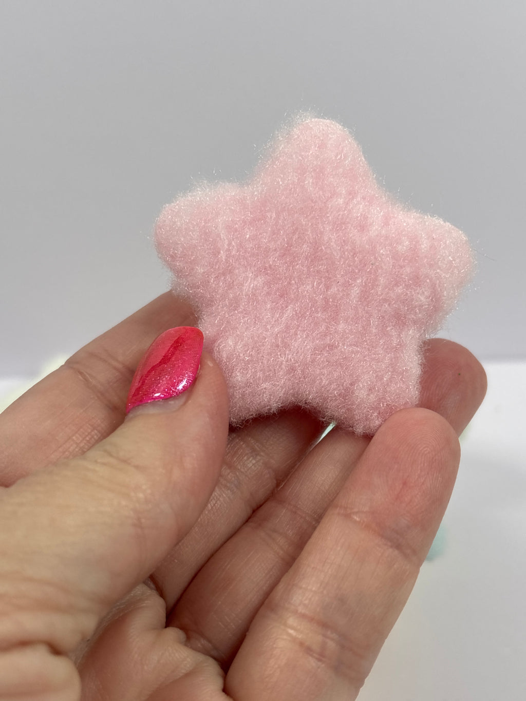 Miniature Fluffy Star Pillow – Soft Dollhouse Cushion