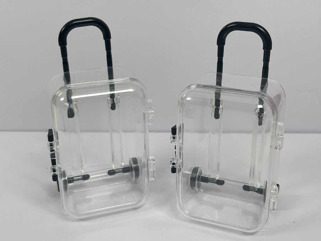 Miniature Clear Suitcase – Barbie Size