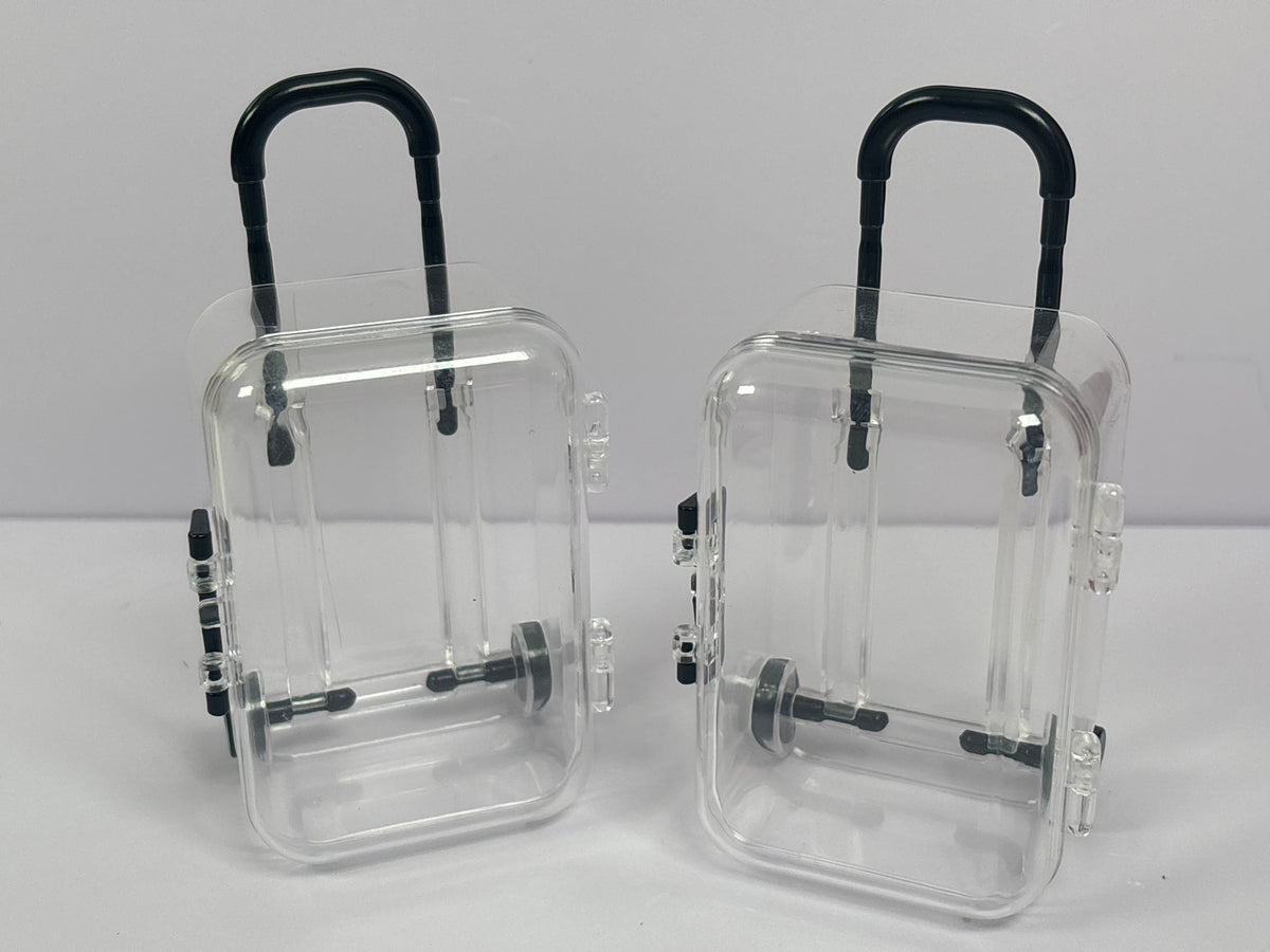 Miniature Clear Suitcase – Barbie Size