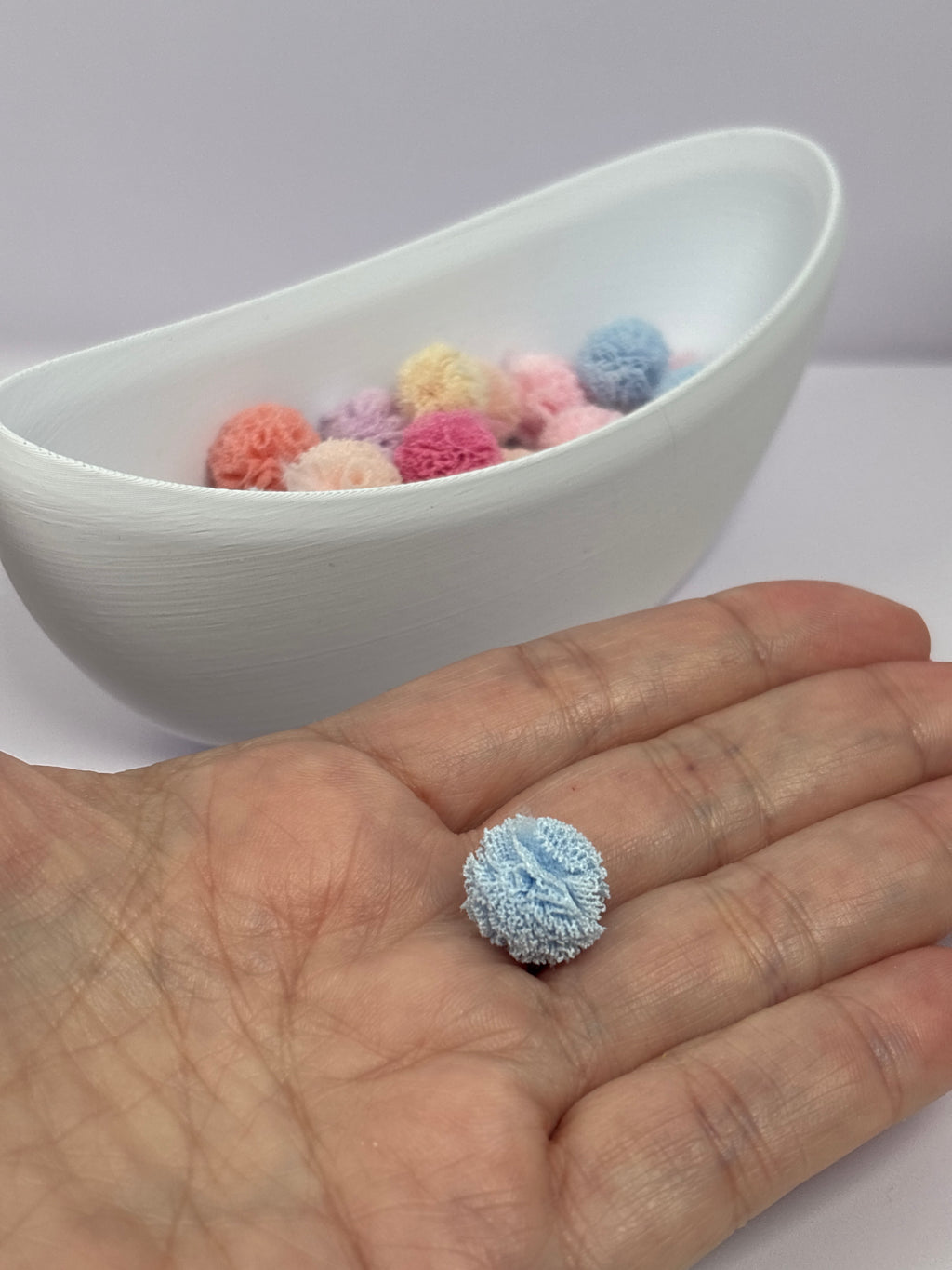 Miniature Bath Poufs – Pack of 3 – Random Colours