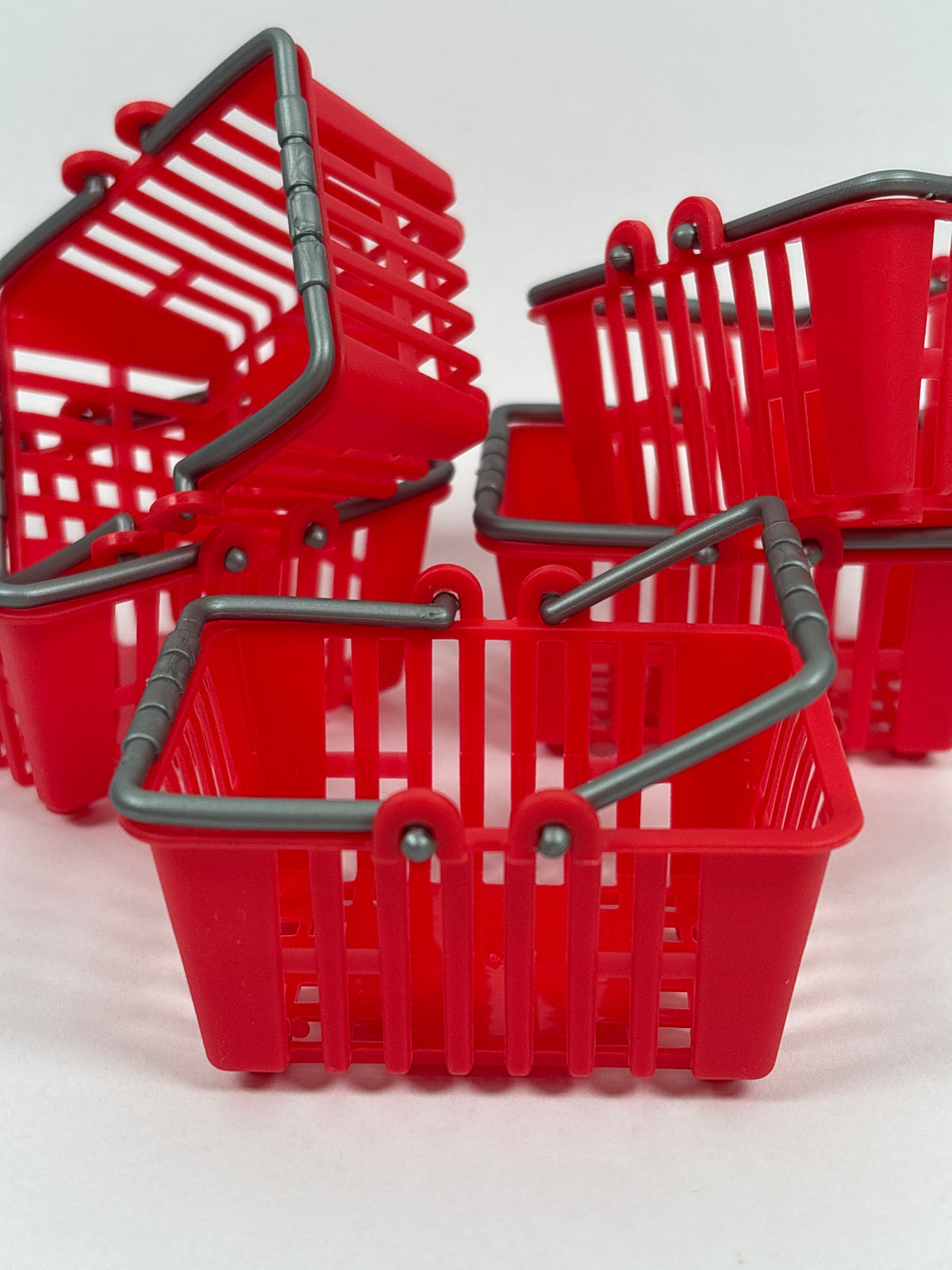 Miniature Red Shopping Basket