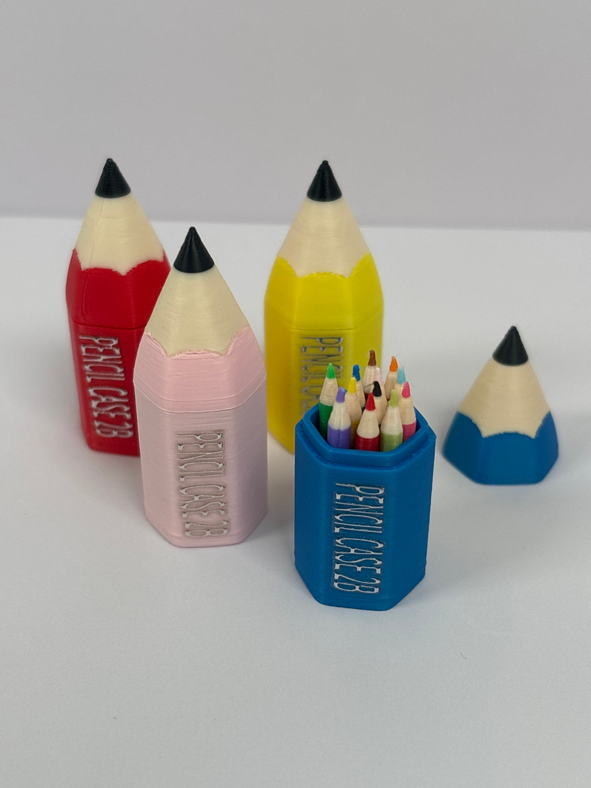 Miniature Pencils with 2-Piece Pencil Case