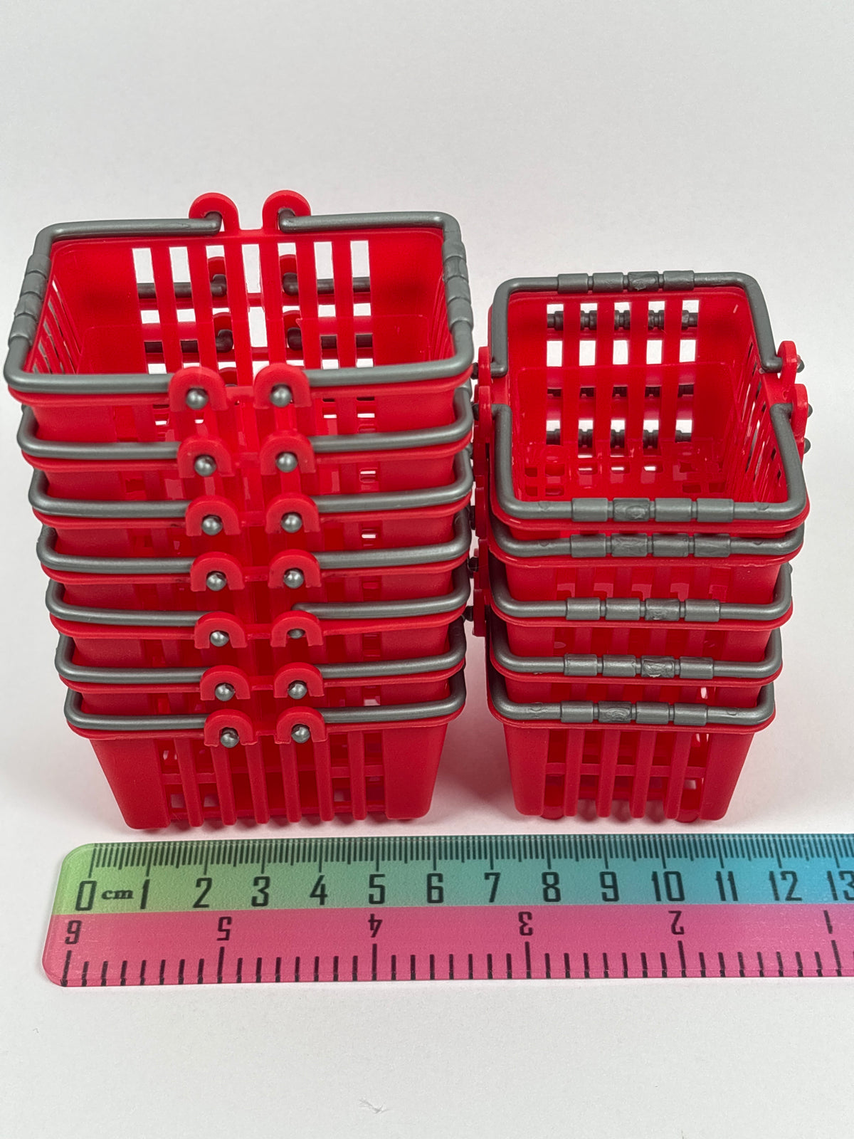 Miniature Red Shopping Basket