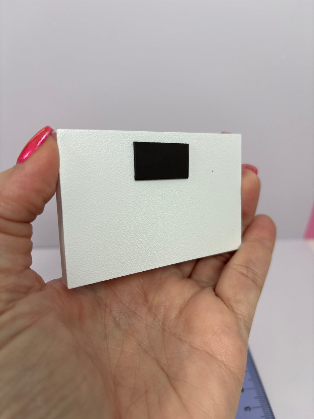 Miniature Trinket Shelf with Mini Trinkets & Magnet – White