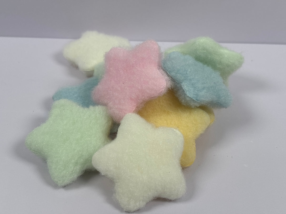 Miniature Fluffy Star Pillow – Soft Dollhouse Cushion