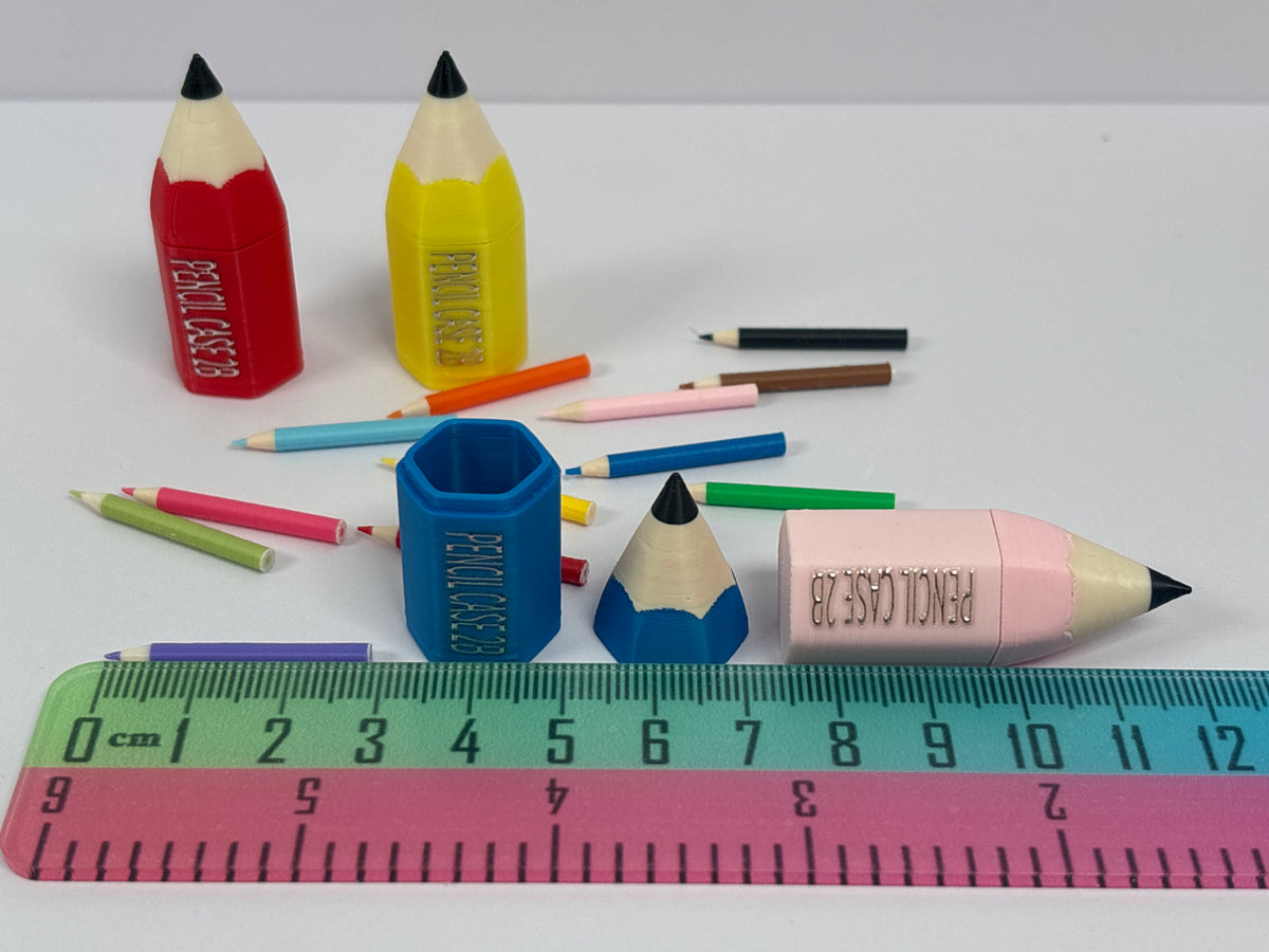 Miniature Pencils with 2-Piece Pencil Case