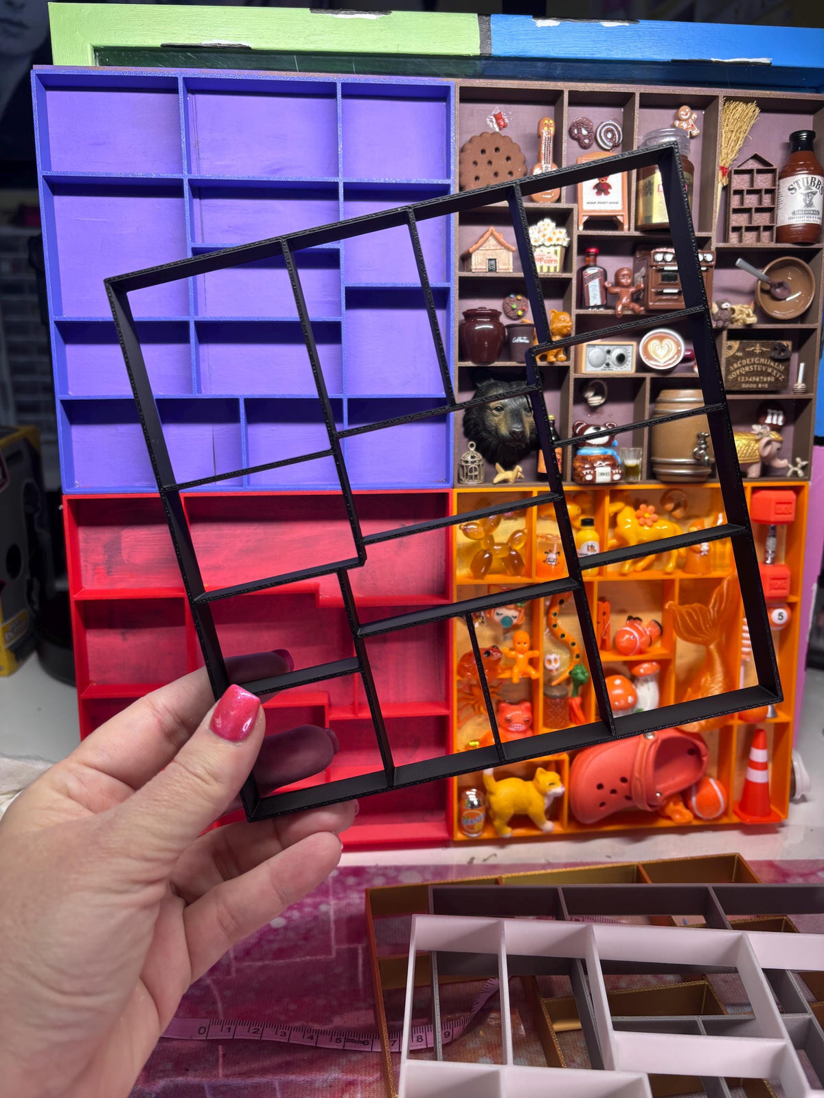 3D Printed Trinket Shelf Inserts – Set of 4 – Choose Your Colours