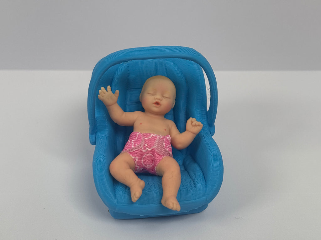 3D Printed Miniature Baby Car Seat – Baby Not Included