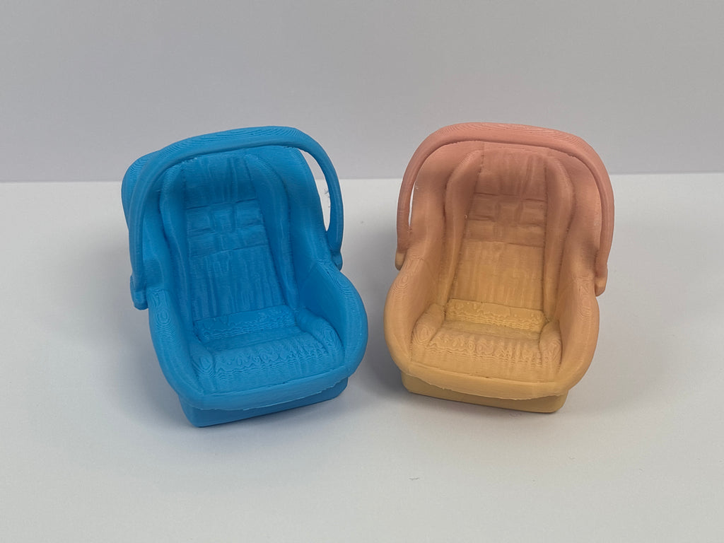 3D Printed Miniature Baby Car Seat – Baby Not Included