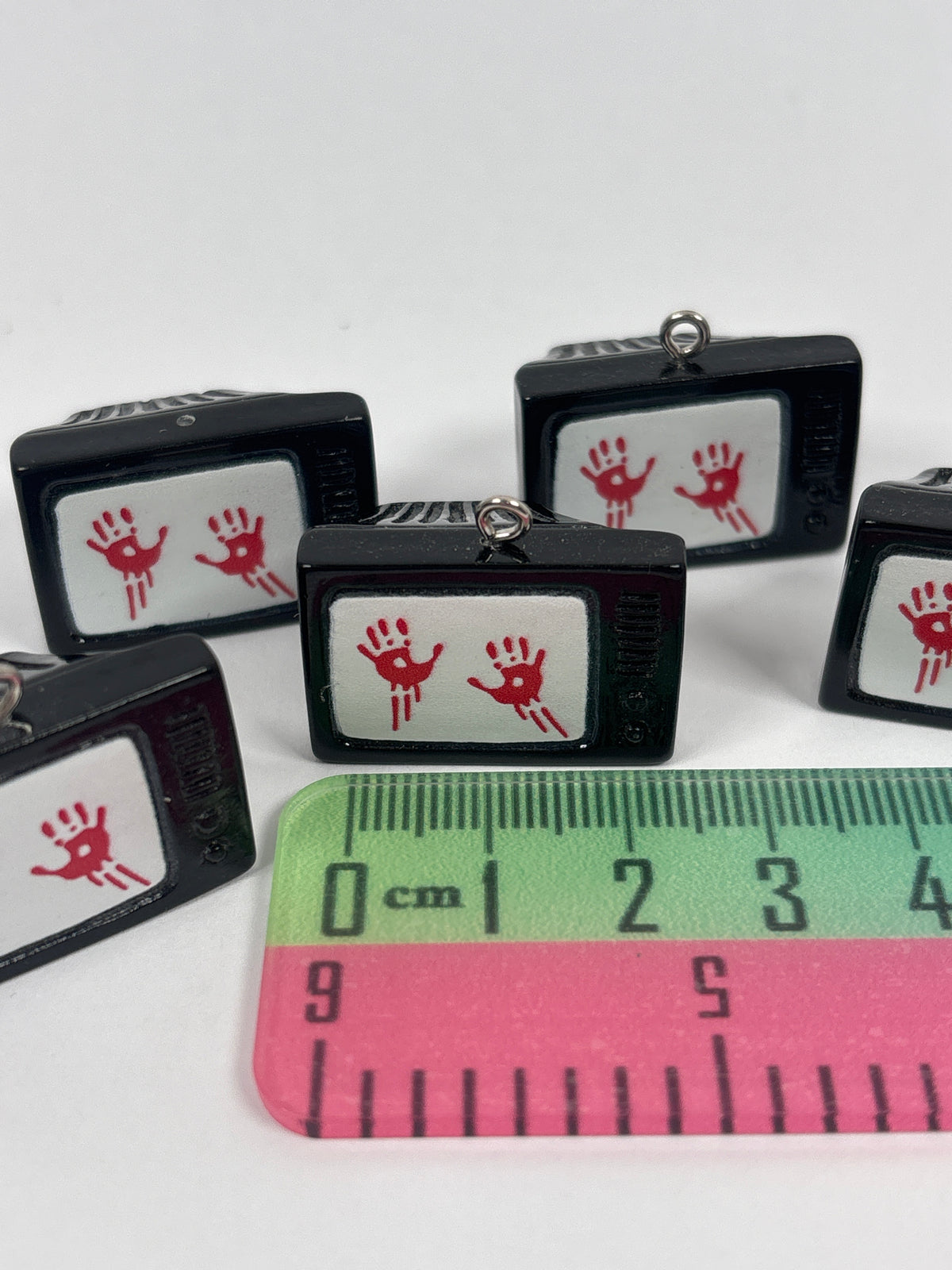 Miniature Bloody Hand TV – Halloween Miniature