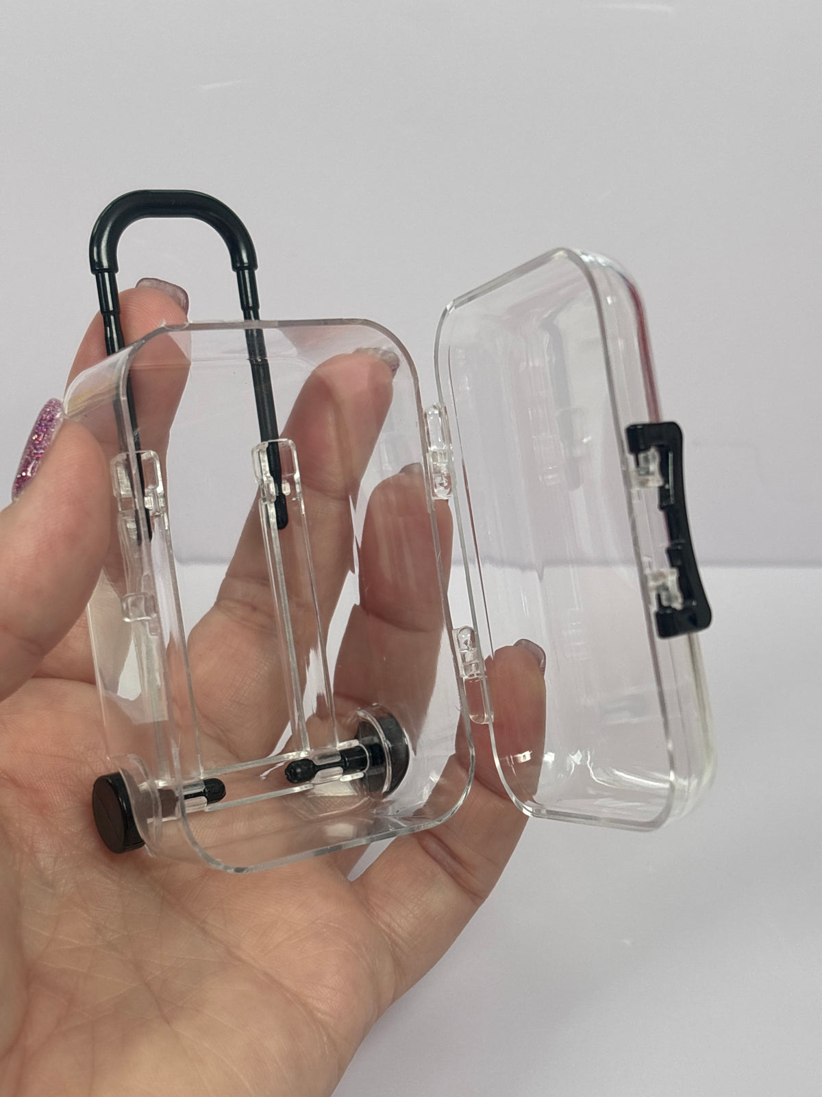Miniature Clear Suitcase – Barbie Size