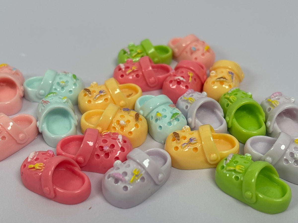 Miniature Resin Croc-Style Sandal – Various Colours