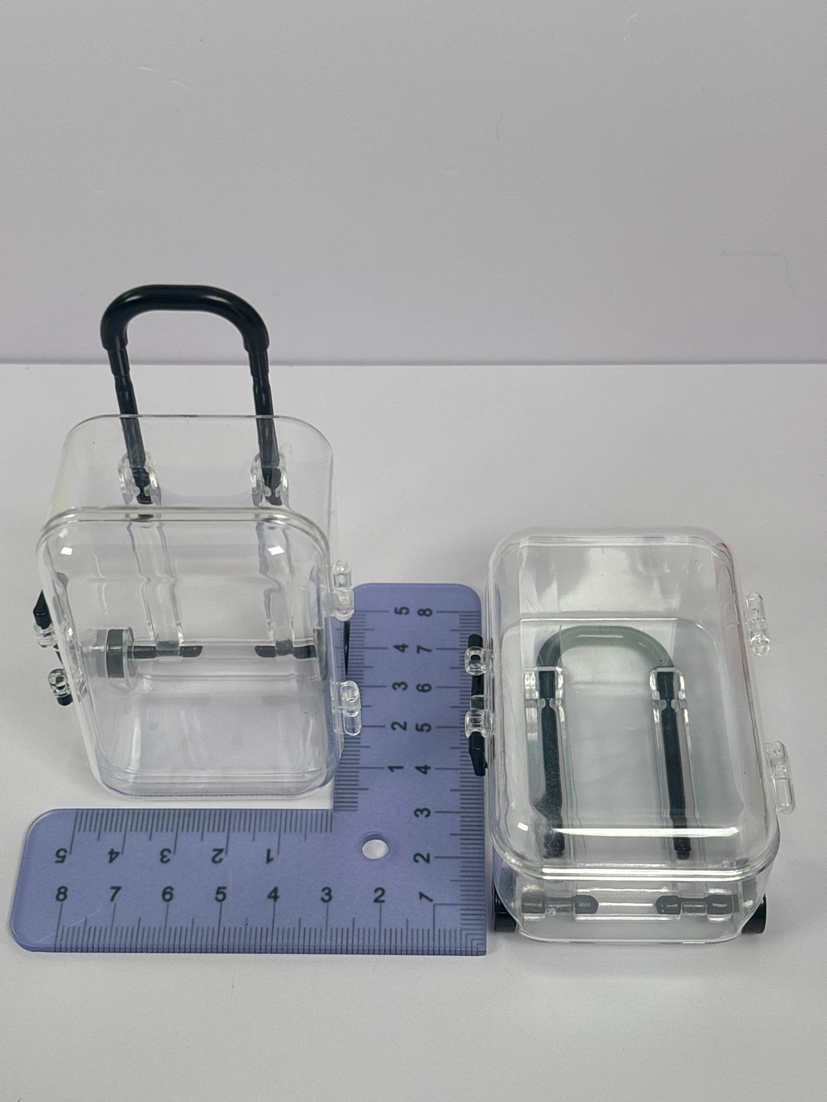 Miniature Clear Suitcase – Barbie Size