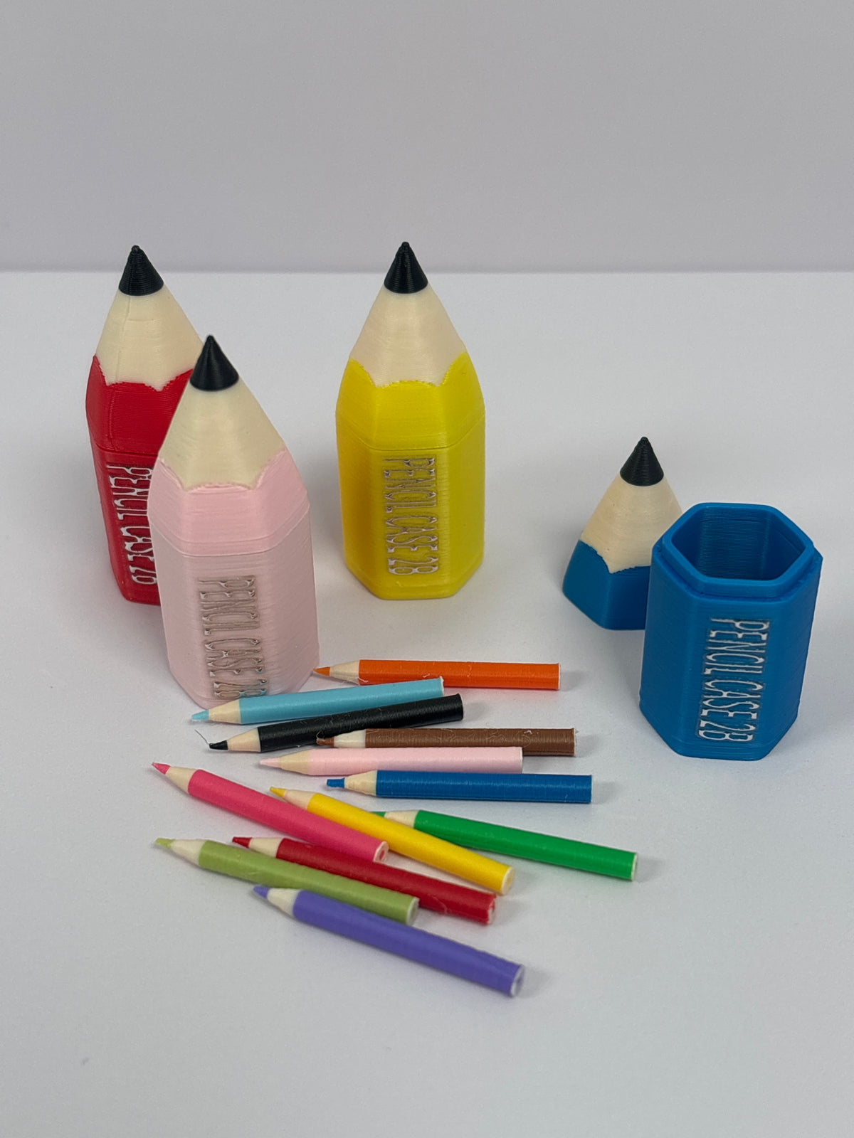 Miniature Pencils with 2-Piece Pencil Case