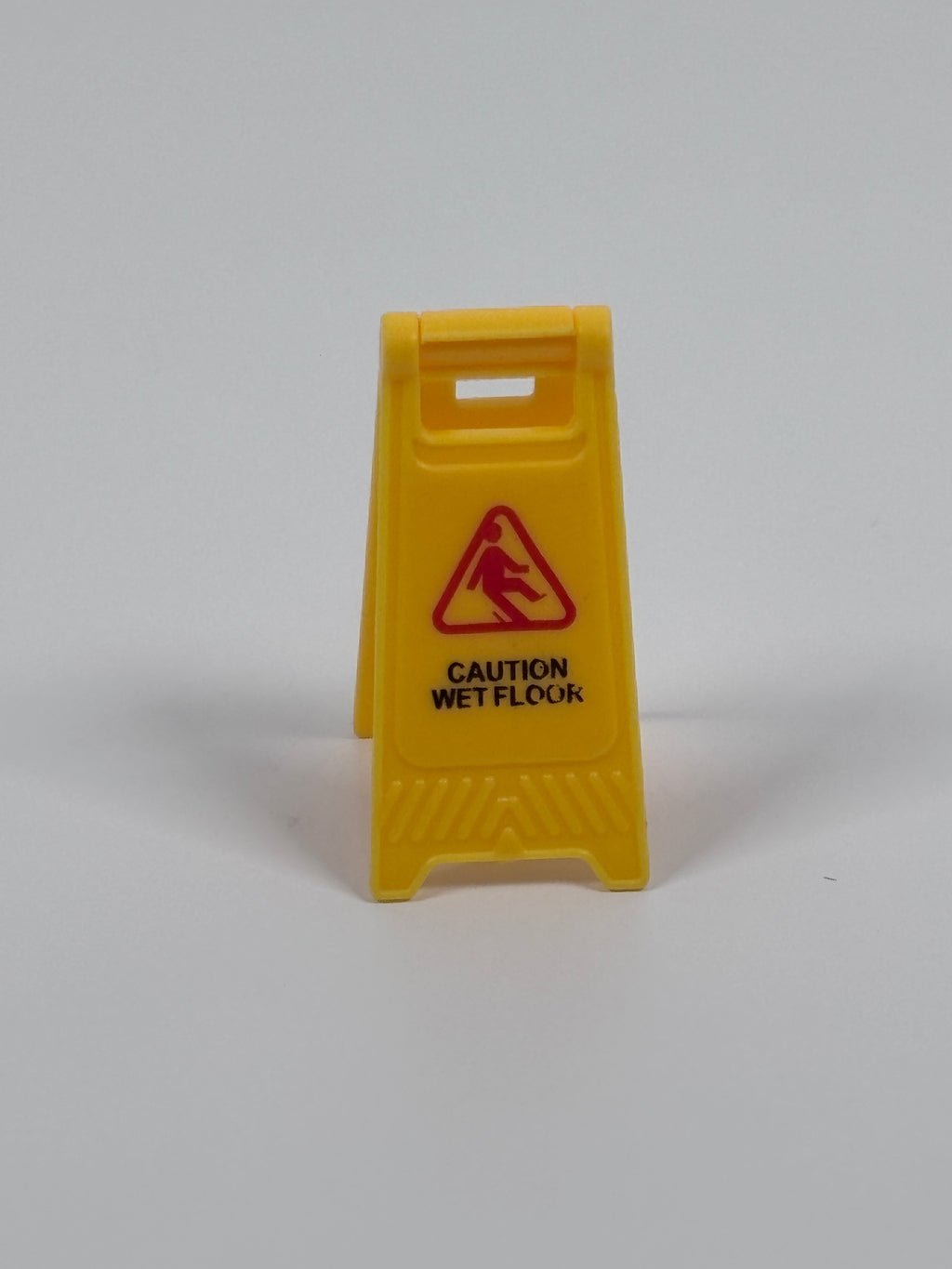 Miniature Caution Wet Floor Sign – Tiny Folding Safety Sign