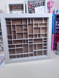 Custom Colour Trinket Shelf – White 34cm Frame | 4 Insert Plates - FREE SHIPPING AUD