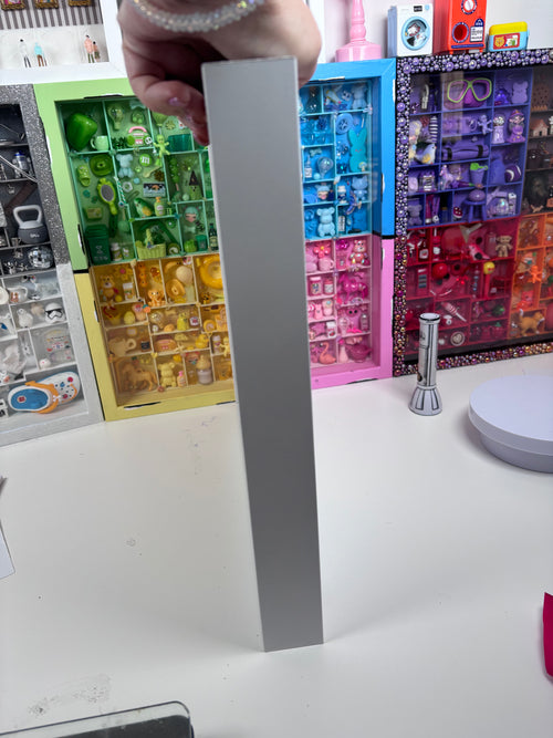 Custom Colour Trinket Shelf – White 34cm Frame | 4 Insert Plates - FREE SHIPPING AUD